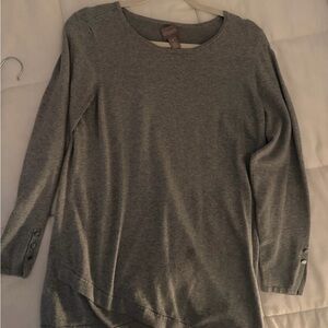 Chico's Charcoal Long Sleeve Top